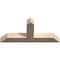 Ekena Millwork Portland Smooth Timber Gable Bracket, Douglas Fir, 48"W x 22"H x 5 1/2"D x 5 1/2"F, 11/12 Pitch GBW048X22X0606POR00SDF - alternate 3